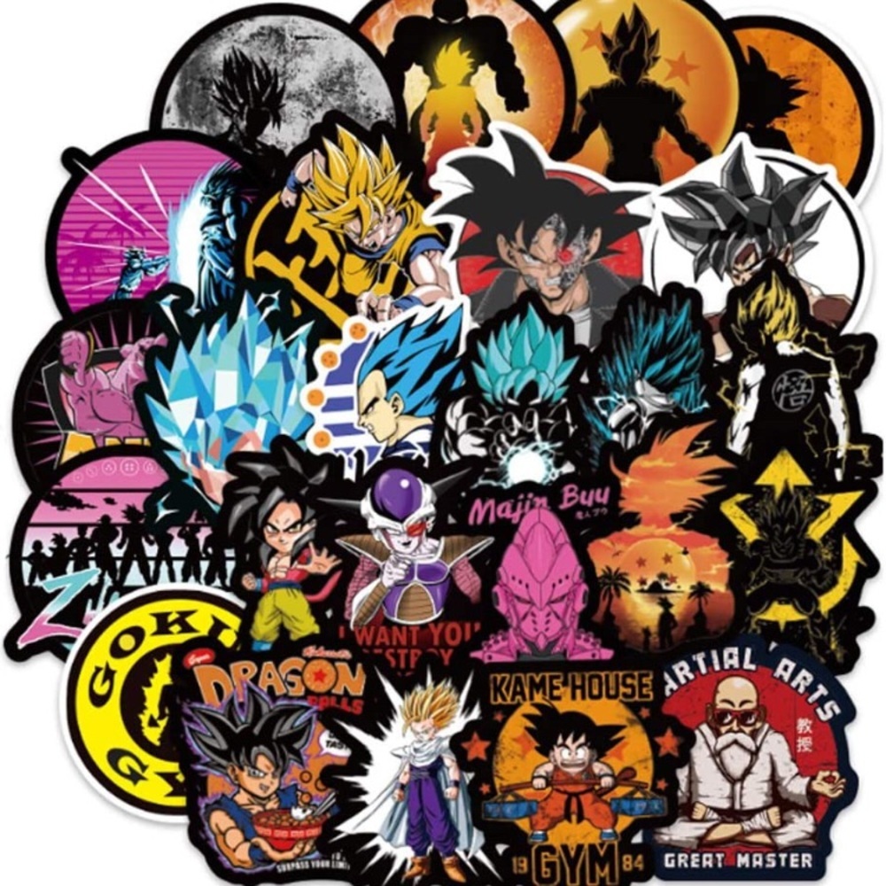 X10 DRAGONBALL Z • Waterproof STICKERS• U PICK